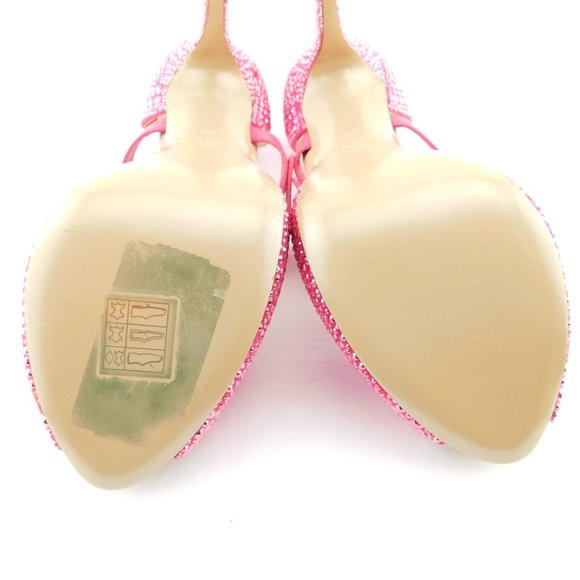 Unworn VALENTINO Pink Crystal Mary Jane Heel Pumps 36 - Picture 9 of 9